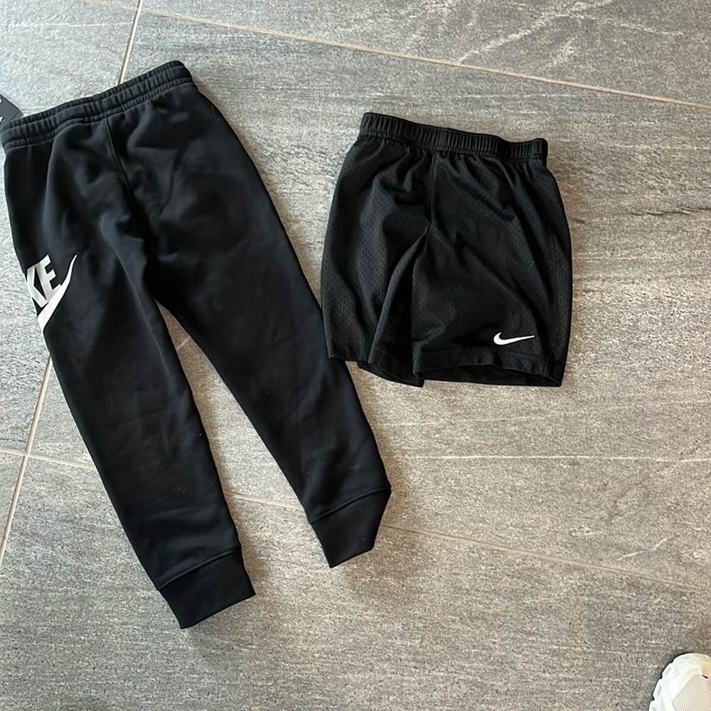 Nike Boys Sweatpants and Shorts, Size 6, NWT (Sweatpants) and Shorts (EUC)